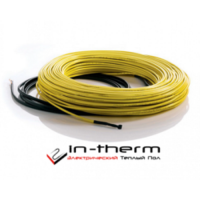 Теплый пол тонкий нагревательный кабель In-Therm для укладки в стяжку и плиточный клей (Чехия)