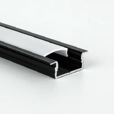 Профиль черный TOKiO алюминиевый врезной (7х16 мм) для светодиодной ленты