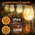 Ретро гірлянда вулична 10 LED довжина 5 метрів, теплий білий