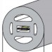 Гибкий неон светодиодный, диаметр 22 мм, STD22-20-12, 12 вольт