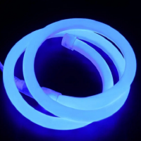 Гибкий неон круглий TOKiO, D 15, 220 вольт, Series "RN", Синій