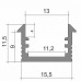 Профиль для светодиодной ленты алюминиевый TOKiO-230 (11 х 15 мм)