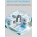Пульт управління діммер 4-Zone, Wi-Fi, TUYA, Чорний, HomeLink, Розумний дім 