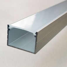 Профиль для светодиодной ленты  Х2101 и матовая линза А2101 размером 18 мм х 13 мм, м