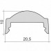 Линза прозрачная TOKiO-200-60A для светодиодного профиля серии TOKiO-200  / 60°