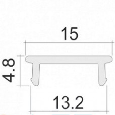 Матовая линза плоская TOKiO-232AP  для профиля TOKiO-232 