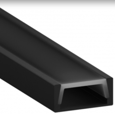 ЛЕД рофіль для світлодіодної стрічки TOKiO-АЛ-139 , чорний профіль, чорний диффузор (7x15 мм)