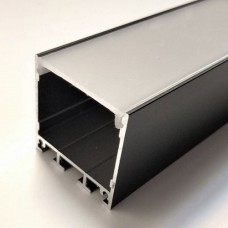 Алюминиевый профиль черный  X1501В + матовый рассеиватель A1501, м