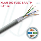 Кабель вита пара передачі даних VOKA-LAN XLAN 200 SF/UTP flex 4X2XAWG26/7 Cat.5 сірий Кабель вита пара передачі даних VOKA-LAN XLAN 200 SF/UTP flex 4X2XAWG26/7 Cat.5 сірий