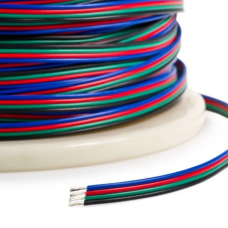 Провід  для RGB LED стрічки (4х0.2 мм); AWG24; UL1007