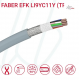 Кабель передачі даних FABER EFK Li9YC11Y (4X2X0.34 мм) cUL сірий Кабель передачі даних FABER EFK Li9YC11Y (4X2X0.34 мм) cUL сірий