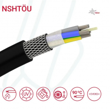 Кабель крановий NSHTOEU-J 4X16 чорний, гумовий (4х16 мм) Кабель крановий NSHTOEU-J 4X16 чорний, гумовий (4х16 мм)